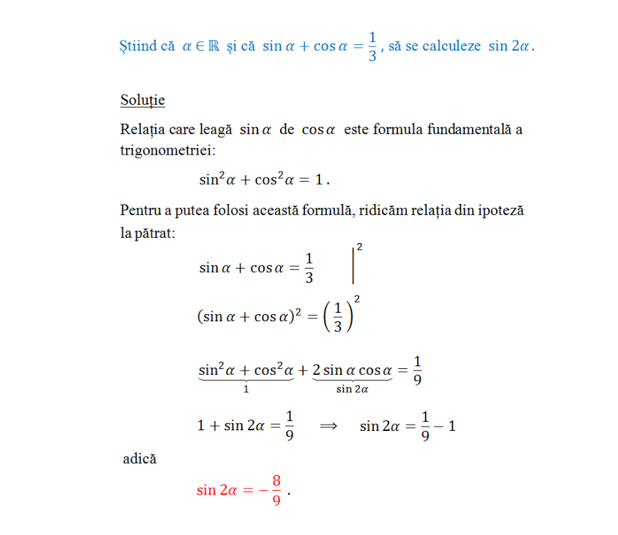 Problema din zona de continut matematic gratuit 9-12, subiect de videoclip.